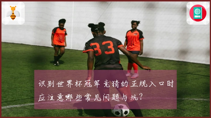 识别世界杯冠军竞猜的正规入口时应注意哪些常见问题与坑？